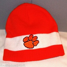 Gorra pulóver de acrílico bordado naranja TIGER PAW de Twin Enterprises