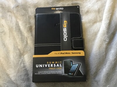 Solo Summit Universal Tablet Case, fits iPad minis & Samsung , Black, VTA206-4