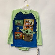 Star Wars The Force Is Strong Baby Yoda Youth 2 Piece Set Pajama 8 Wonder Nation