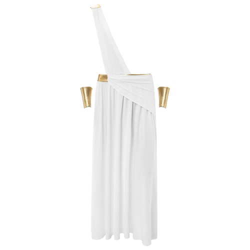 Disfraz de toga con tema Haloloween para hombre un hombro antiguo vestido griego falda - Imagen 14 de 35
