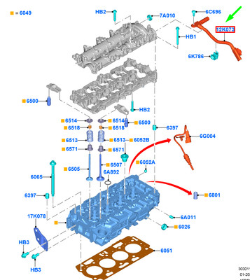 FORD KUGA MK3 Camshaft Position Sensor 2189853 JX6Q-12K073-AA NEW 