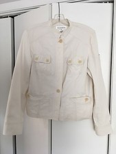 JONES NEW YORK SPORT BLAZER SIZE MEDIUM COTTON WHITE