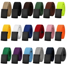 Falari 18 pcs Mixed Canvas Web Belt Adjustable Size Cut to Fit Golf Belt