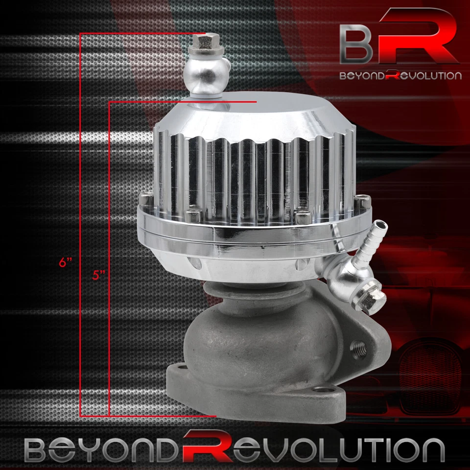 2 Bolt Flange Mount 38mm Waste Gate Turbo Vertical Rib Aluminum For Jeep - Image 4 of 4