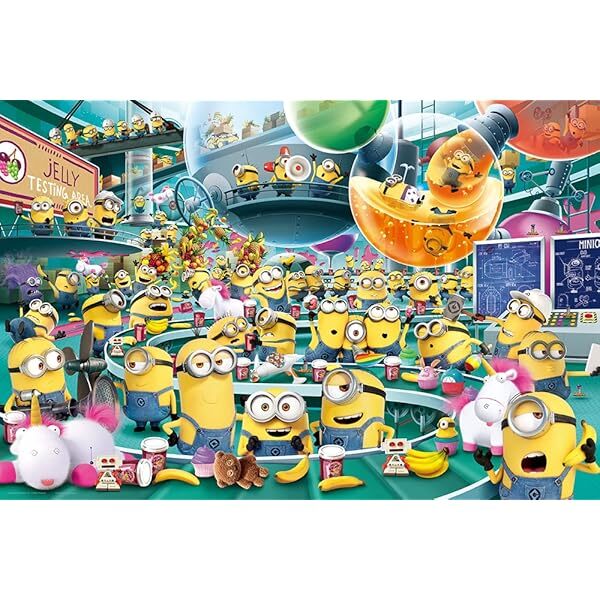 Yanoman 1000 Piece Jigsaw Puzzle Minions Weird Jelly Factory (50 x 75cm)