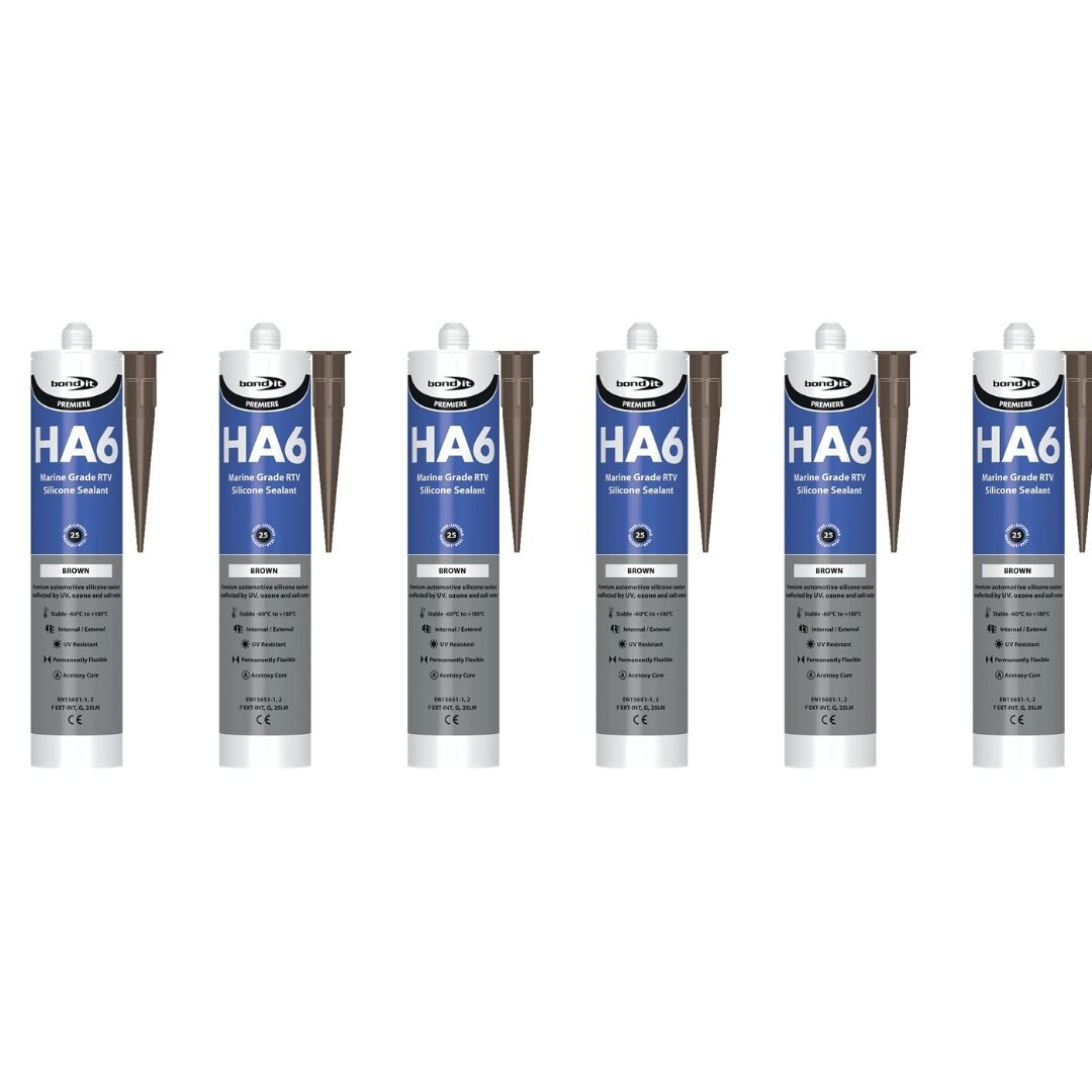 Bond It HA6 Brown 310ml Aquarium Silicone Sealant Pack of 12 Marine Fish Tank - Image 10