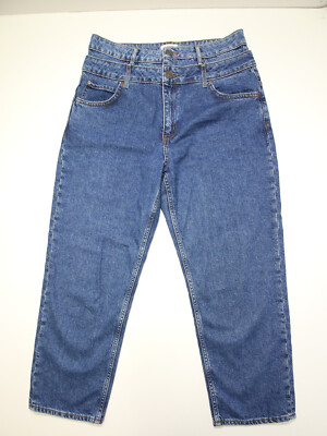 Sandro Double Waist Waistband Jeans Womens 42 Act 32