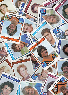1980 NSWRL NRL SCANLENS CARD LOT - [VINTAGE RUGBY CARDS] - COMPLETE YOUR SET