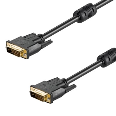 DVI-D FullHD Kabel 5m 2x Dual Link (24+1-Pin) Stecker CU Full HD 1080P Monitor