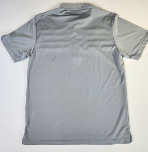 Travis Mathew Mens Large Polo Active Golf Shirt Gray Striped Ribbed Stretch Wick - Picture 3 of 7