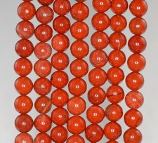10MM BRICK RED BRECCIATED JASPER GEMSTONE GRD A BROWN ROUND LOOSE BEADS 7.5inch