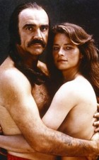 Sean Connery Charlotte Rampling embrace original 35mm film slide Zardoz