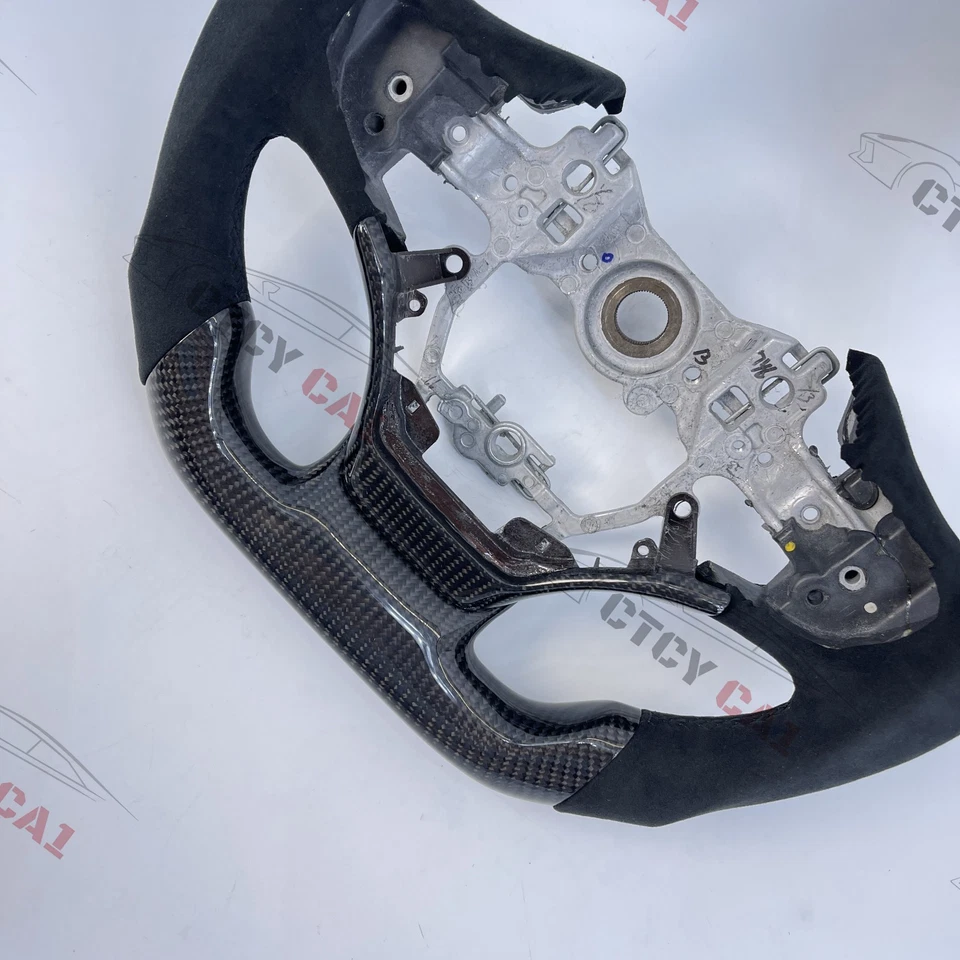 Volante de fibra de carbono personalizado para Lexus ES300/ES350 GS350 RX350 2013-2016 Foto 2 de 4