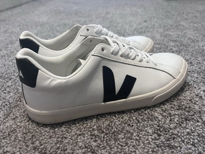 Veja Esplar Women's Sneakers Size 8 US (EU 39) White/Black Leather