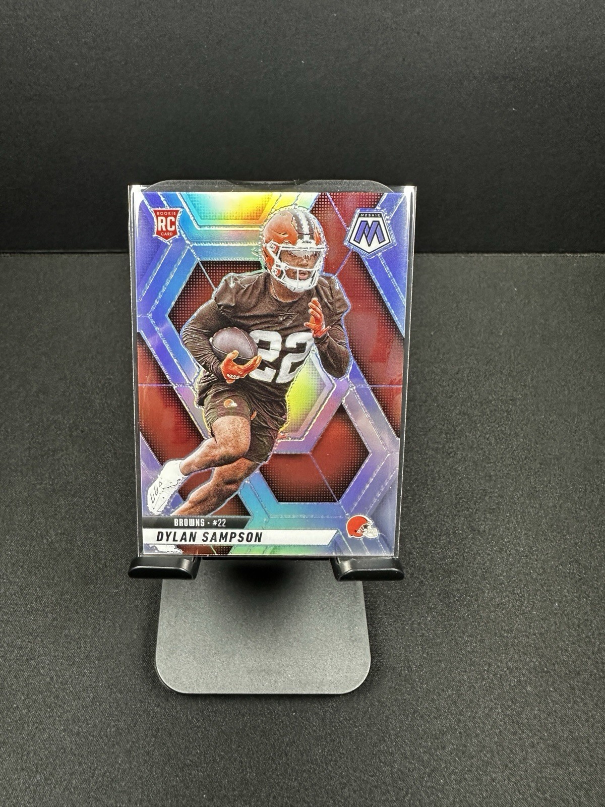 2025 Mosaic Football Dylan Sampson #355 Silver Prizm RC Cleveland Browns