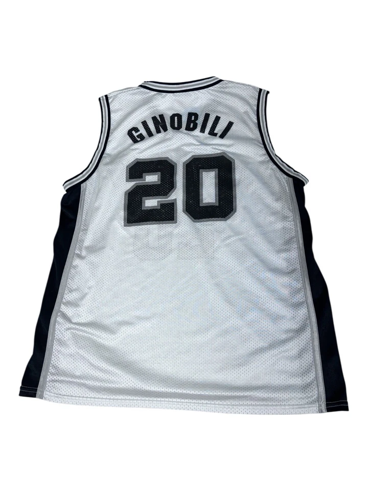 Camiseta De Colección Manu Ginóbili San Antonio Spurs SGA Malla Park Antony Talla X Grande Foto 2 de 4