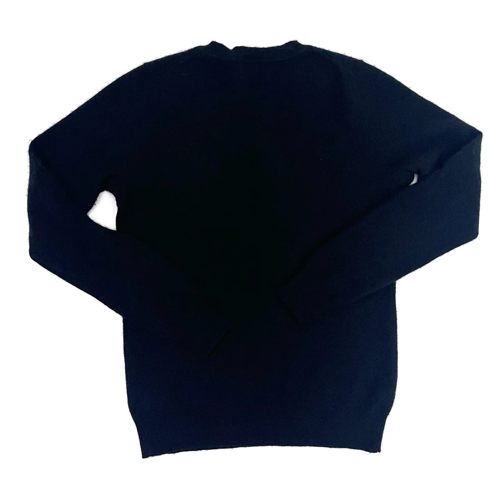 Suéter para mujer TAHARI 100 % 2 CAPAS cachemir talla mediana manga larga negro Foto 2 de 4