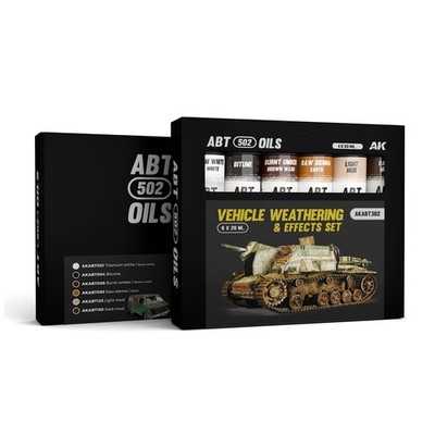 Vehicle Weathering  Effects Set Model Paint Kit 6x20ml Acrylic Bottles
