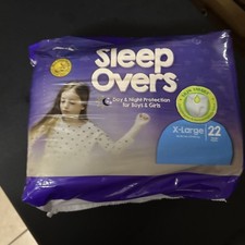 Cuties Sleep Overs Youth Underwear X-Large 85 to 140 lb IncontiPant Pack of 22 