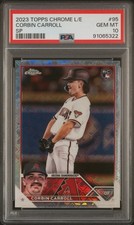 2023 Topps Chrome Logofractor Corbin Carroll Variation SP RC - PSA 10