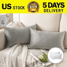 Soft Silky Velvet Series Square Decorative Throw Pillow Cusion for Couch
