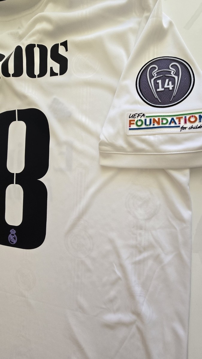 2022/23 ADIDAS REAL MADRID #8 KROOS UCL HOME SOCCER JERSEY HF0291