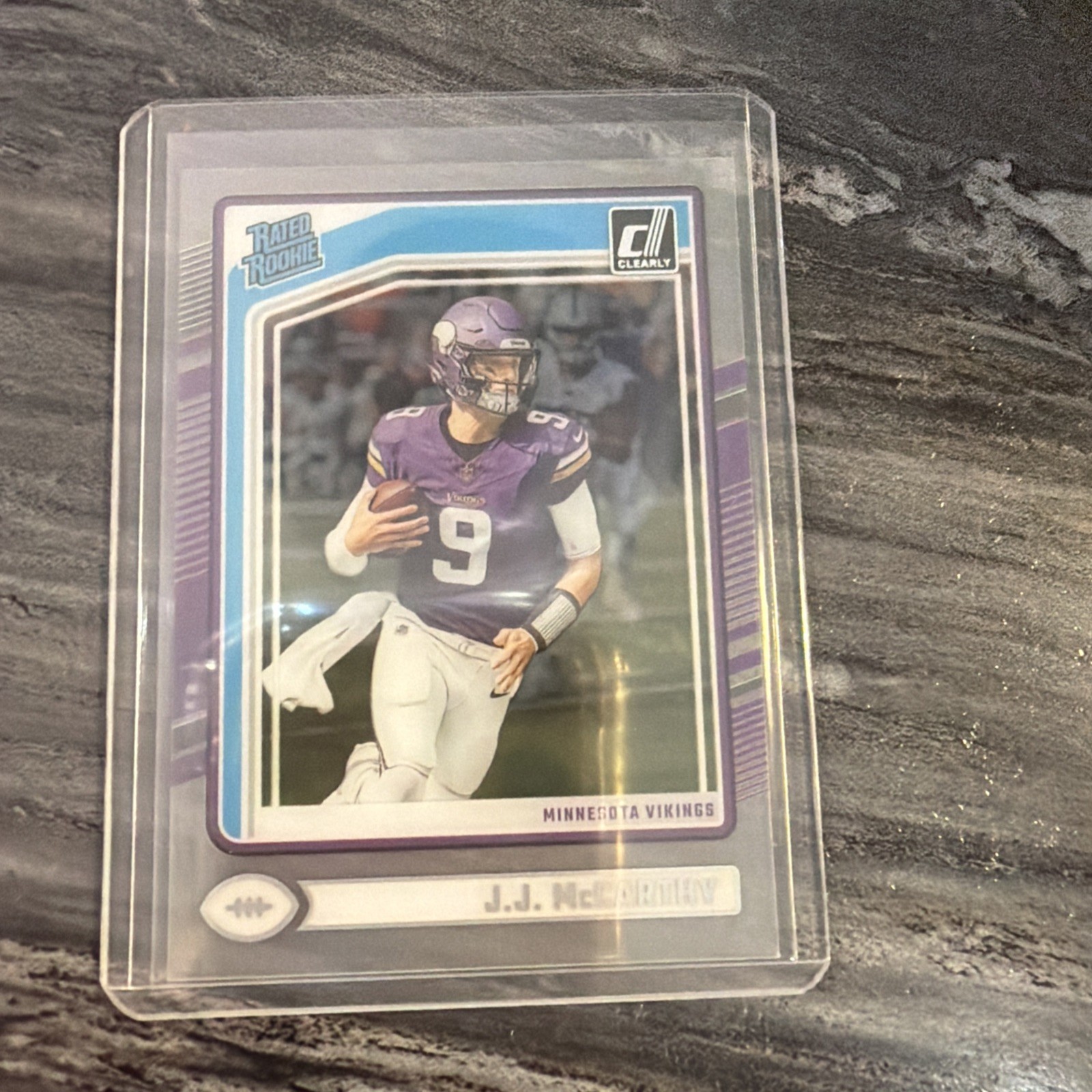 2024 Panini Clearly Donruss Rated Rookie JJ McCarthy (RC) #61