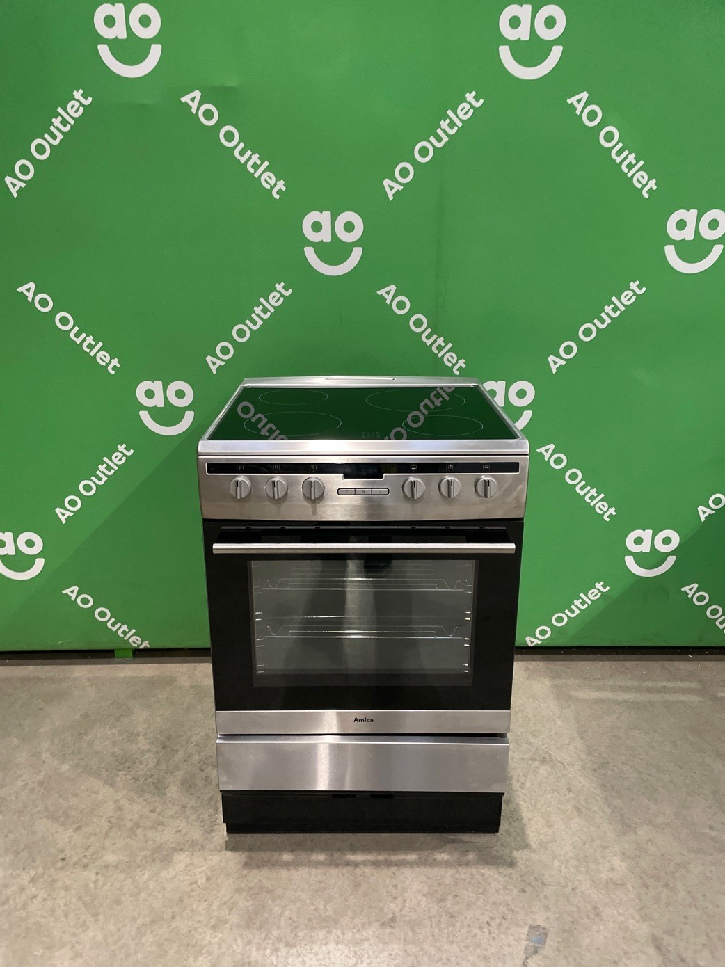 Amica Electric Cooker 60cm Stainless Steel A Rated 608CE2TAXX #LF116925