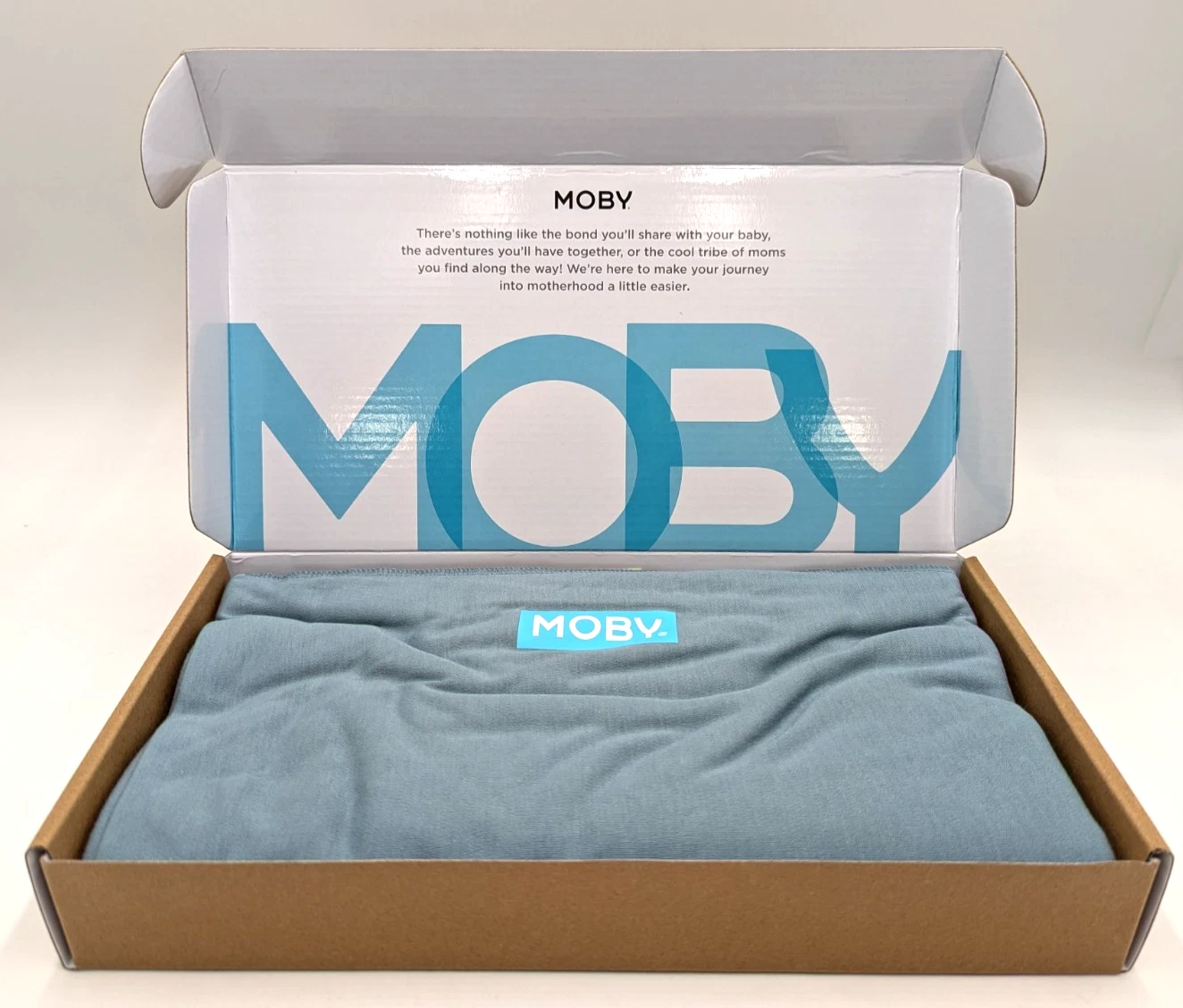 Moby Evolution Wrap Baby Carrier -Sea Glass- For Babies & Toddlers- Soft & Cool