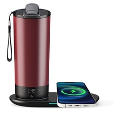 Temperature Control Heated Travel Mug Smart Self Heating Coffee Mug 20 Oz App...