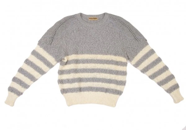 ISSEY MIYAKE Bijou украшение полоски вязаный свитер размер S-M (K-118674) - Изображение 2 из 4