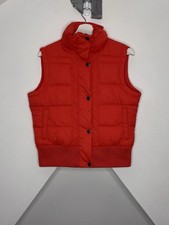 Fat Face Ladies Bodywarmer Gilet Zip Up Orange Size UK 14