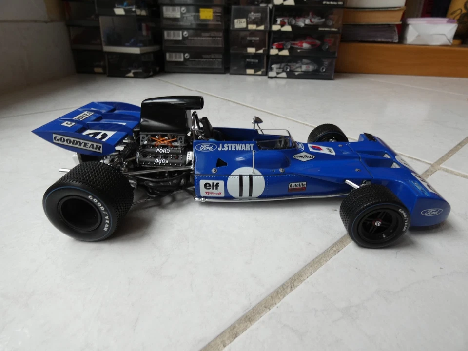 Tyrrell 003 Jackie Stewart #11 Gp Canada 1971 1/18 Exoto F1 Con Figura Difetto - Immagine 2 di 4