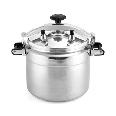 #ad BreeRainz 26 Qt Stove Top Pressure Cooker Aluminum Silver Finish Safety Valve $110.00