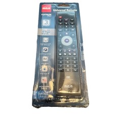 RCA 3 Device Universal Remote RCR003RWDE Platinum Pro Brand New Open Box Black