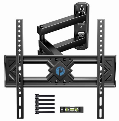 Pipishell Full Motion TV Wall Mount for 26-65 Inch Flat Curved TVs, Heavy Duty