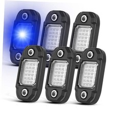 6Pods LED Rock Lights 24 LEDs Chips Neon Trail Rig Lamp Underglow Lights Blue