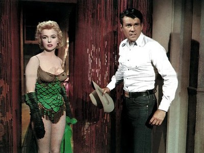 Foto Marilyn Monroe & Don Murray - Bushaltestelle (1956) - Farbe - 15x20