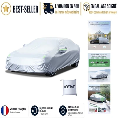 Housse de Voiture Imperméable LOETAD 470x180x150 cm Protection UV - Photo 1/4