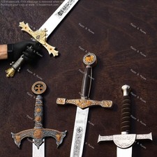 Hand Forged Accolade Knights Templar Sword Medieval Excalibur Highlander LOT 4