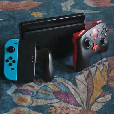 Nintendo Switch HAC-001 Console w/ Dock, Blue/Red Joy-Con Grip, Wi-Fi 32GB