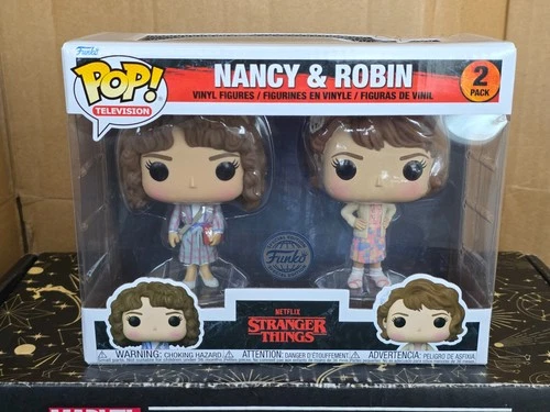 Funko Pop Vinyl 2-pack - Television - Nancy & Robin - New - Stranger Things - SE