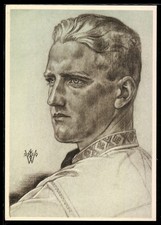 Willrich Artist Postcard "Jungenf&uuml;hrer in Siebenb&uuml;rgen" Side Portrait (Unused)