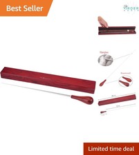 Music Conducting Baton Fiberglass Rosewood Handle 15 Inch with Wooden Gift Box