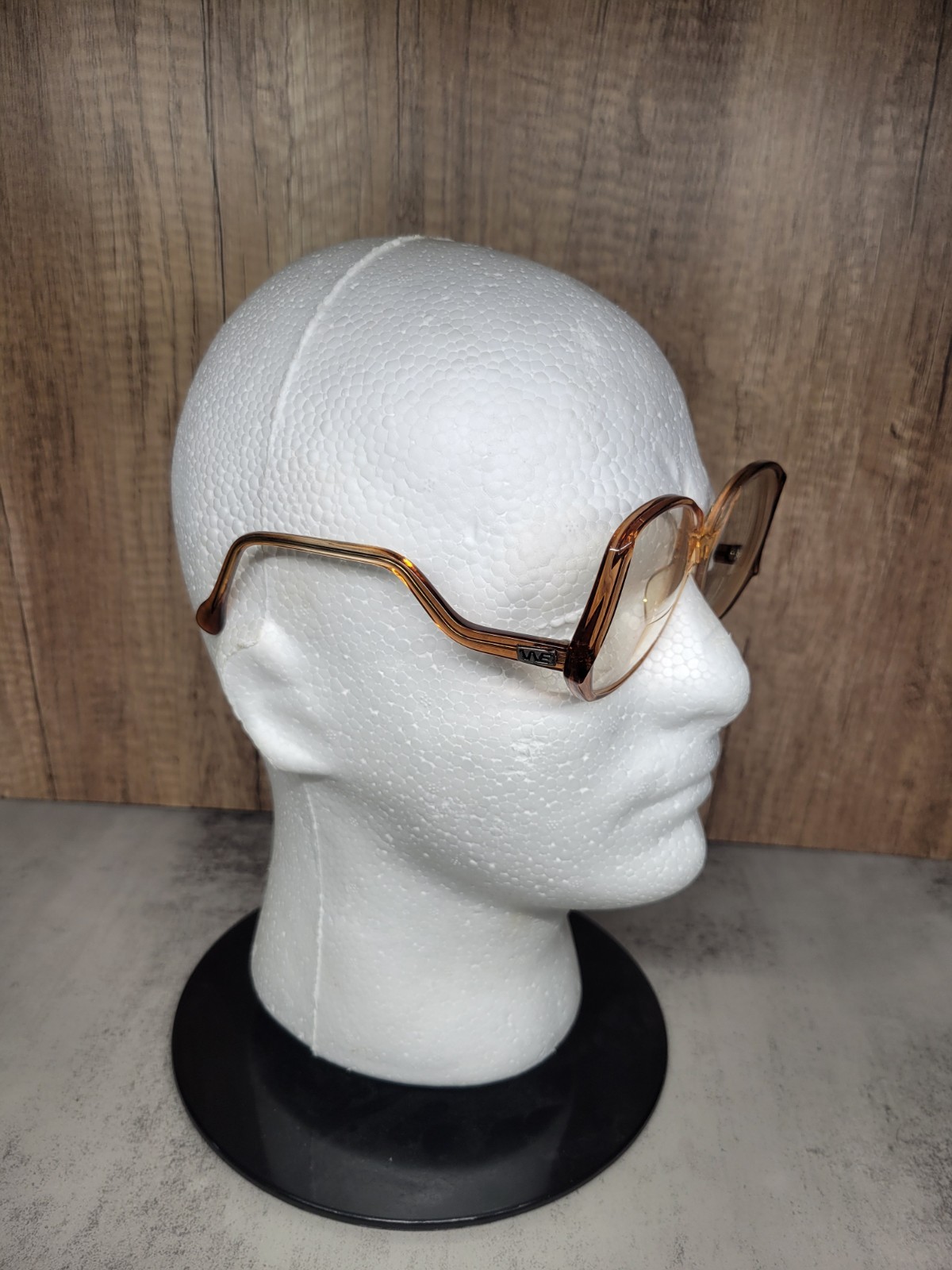 Vintage 70s 80s Oversized Wimbledon June-1 Retro Drop Arm Eyeglass Frames