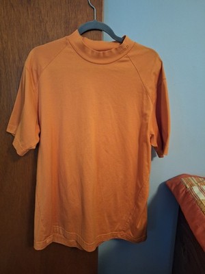 Izod XFG Orange Gold Men's Mock Neck Shirt  Size L