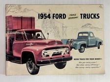 1954 Ford Truck Series F T C B P Series X-large Color Sales Brochure Original