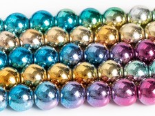 Multicolor Hematite Beads Grade AAA Gemstone Round Loose Beads 4MM 6MM 8MM 10MM