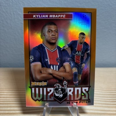 2020-21 Topps Chrome Merlin Uefa Champions League Kylian Mbappe Wizards 24/25