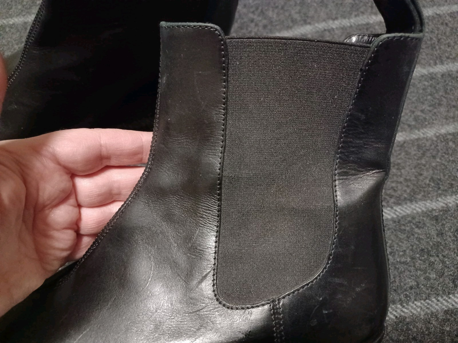 Dries Van Noten BLACK LEATHER PYTHON Platform Boo… - image 11